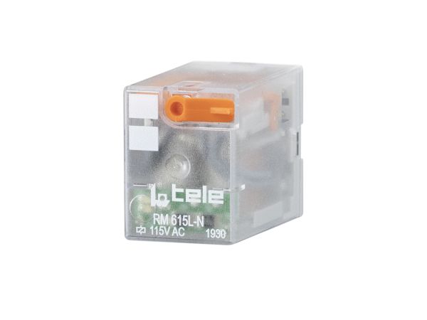 RM 615L-N Switching Relays — Easy-to-mount, rugged and durable switching and coupling relays for controlling small and smaller electrical loads in automation systems.