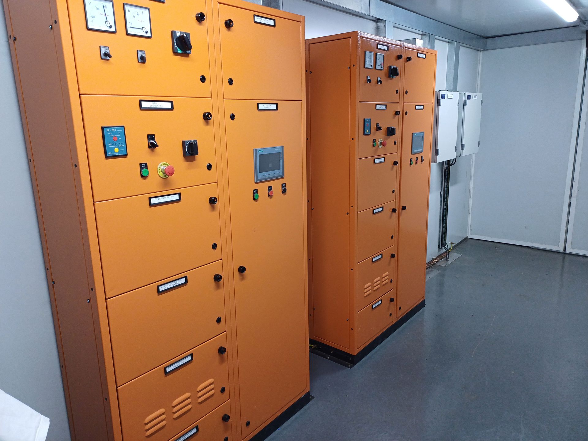 Raise and Lower electrical panel build 13 — custom MCC and control panel