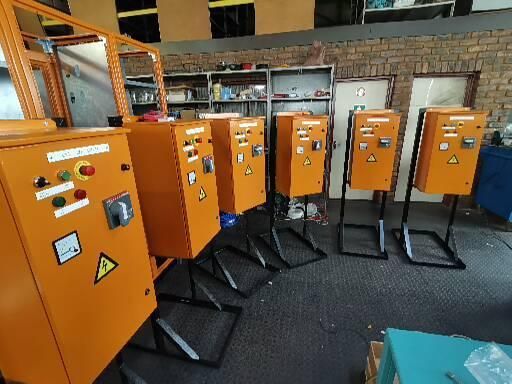 Raise and Lower electrical panel build 15 — custom MCC and control panel
