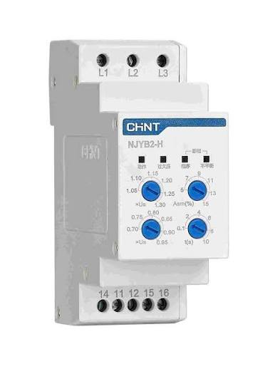 Row of industrial power switchgear panels in a substation with clearly labelled breakers and bus bar connections