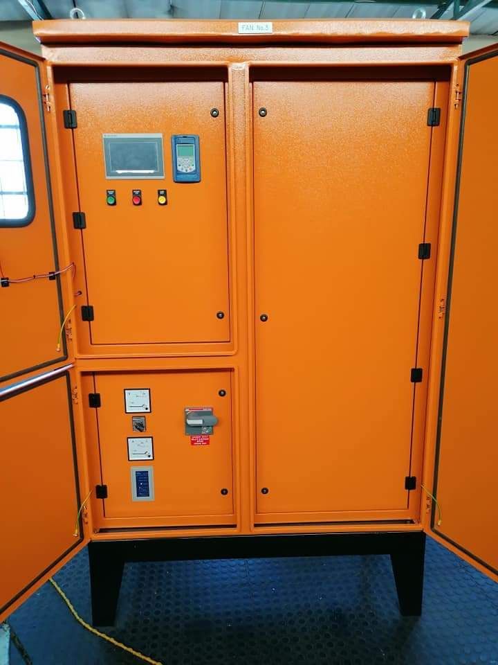 Raise and Lower electrical panel build 6 — custom MCC and control panel