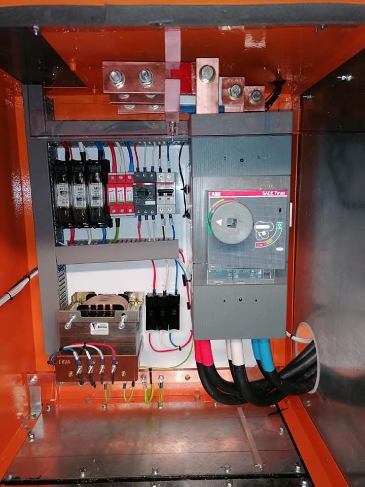 Raise and Lower electrical panel build 22 — custom MCC and control panel
