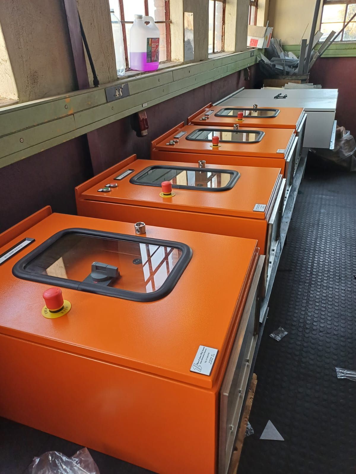 Raise and Lower electrical panel build 23 — custom MCC and control panel